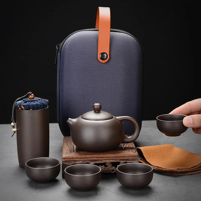 Portable Kungfu Ceramic Tea Set