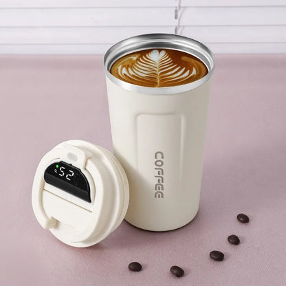 Stainless Steel Thermal Coffee Mug °C - 380/510ML