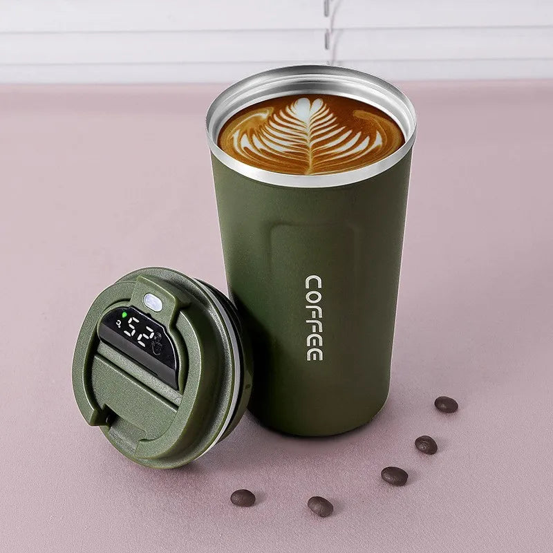 Stainless Steel Thermal Coffee Mug °C - 380/510ML