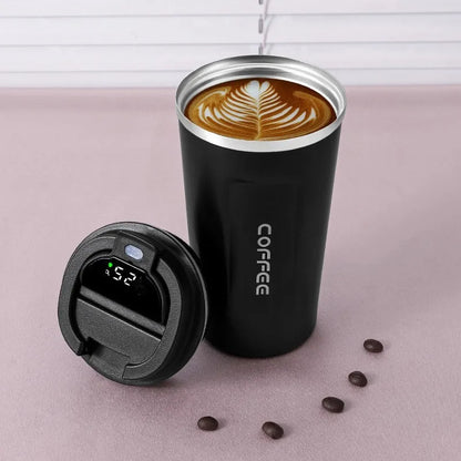 Stainless Steel Thermal Coffee Mug °C - 380/510ML