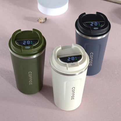 Stainless Steel Thermal Coffee Mug °C - 380/510ML