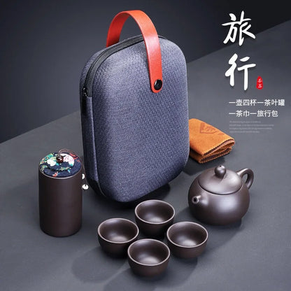 Portable Kungfu Ceramic Tea Set