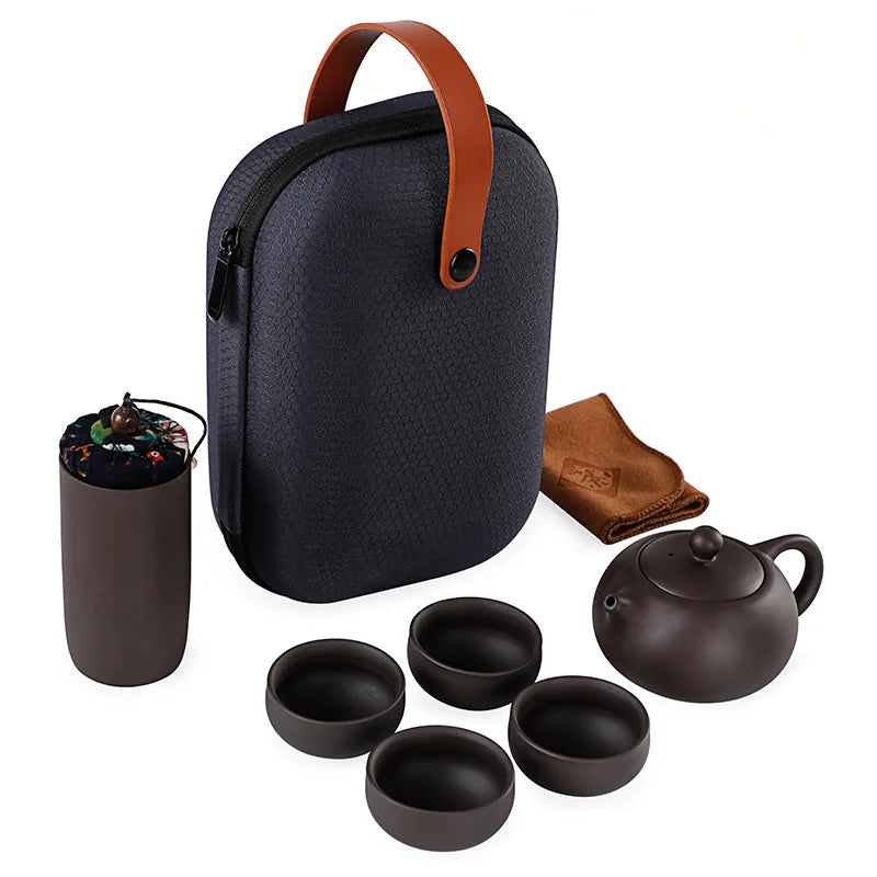 Portable Kungfu Ceramic Tea Set