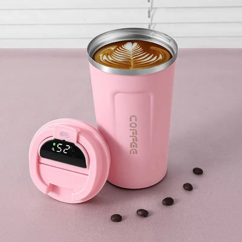 Stainless Steel Thermal Coffee Mug °C - 380/510ML